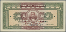 1000 Drachmai 1923 Color Trial P. 72ct, Front And Back Seperatly Printed, Both With Cancellation Perforation, Never... - Greece