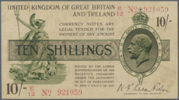 10 Shillings ND(1919) P. 356, Unfolded, Just Some Corner Folding, No Holes Or Tears, Paper Is Very Crisp But... - Other & Unclassified