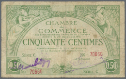 French Oceania: 50 Centimes L.29.12.1919 With Title Chambre De Commerce Des Établissements Français... - Unclassified