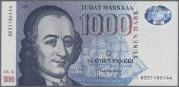 1000 Markkaa ND(1991) P.121, In Condition: UNC. (D) - Finland