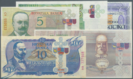 Set Of 9 Different Promotional Notes Including 1 Crcatika, 1 Banovac, 1-100 Banica, All Notes In Condition: UNC. (9... - Croatia