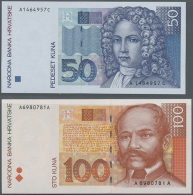 Set Of 2 Notes 50 And 100 Kuna 1993 P. 31, 32 In UNC. (2 Pcs) (D) - Croatia