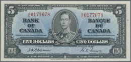 5 Dollars 1937 In Excellent Condition, Just A Slightly Horizontal Fold At Center. Condition: XF (D) - Canada