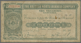 50 Cents 15.12.1919, P.14a, Highly Rare Note In Well Worn Condition With Stained Paper, Many Folds And Creases In... - Other - Asia