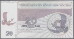 20 ÐºÑƒÐ¿Ð¾Ð½ 1997 Centralna Banka Bosne I Herzegovine Fantasy Print, P.NL In UNC Condition (D) - Bosnia And Herzegovina