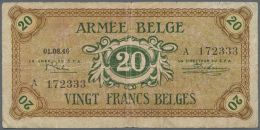 20 Francs 1946 P. M5a, Used With Folds, Pressed, Condition: F-. (D) - Other & Unclassified