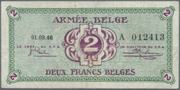 2 Francs 1946 P. M2a, Used With Folds, Paper A Bit Soft, Condition: F-. (D) - Other & Unclassified