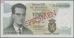 20 Francs 1968 Specimen P. 138s With Zero Serial Numbers, Specimen Overprint, One Light Dint In Center, Never... - Other & Unclassified
