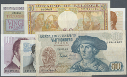 Set Of 6 Notes Containing 20 Francs 1956 P. 132b (XF), 50 Francs 1948 P. 133a (VF), 100 Francs 1965 P. 134a (UNC),... - Other & Unclassified