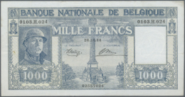 1000 Francs 1951 P. 131a, Vertically Folded And One Horizontal Fold, One Tiny Stain Dot At Left, No Holes Or Tears,... - Other & Unclassified