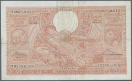 100 Francs - 20 Belgas 1944 P. 114, Horizontal And Vertical Folds, Creases In Paper But No Holes Or Tears, Strong... - Other & Unclassified