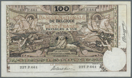 100 Francs 1909 P. 71, 3 Vertical And One Horizontal Fold, Handling In Paper But No Holes Or Tears, Strong Paper... - Other & Unclassified