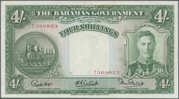 4 Shillings L.1936, P.9e With Signature Title At Left: Commissioner Of Currency, P.9e In Nearly Perfect Condition,... - Bahamas