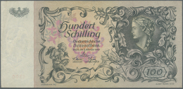 100 Schilling 1949 P. 131 With Light Folds But No Holes Or Tears, Paper Still With Crispness, Condition: VF. (D) - Austria