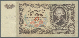 20 Schilling 1950 P. 129a, Used With Folds, Stronger Vertical And Horizontal Folds, No Holes Or Tears, Condition:... - Austria