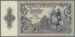 10 Schilling 1950 P. 128, Used With Center Fold And Handlin In Paper, Condition: VF. (D) - Austria