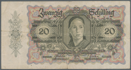 20 Schilling 1946 P. 123, Used With Folds But Without Holes, Condition: F. (D) - Austria