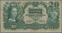 20 Schilling 1928 P. 95, Vertically And Horizontally Folded, Light Handling In Paper, No Holes Or Tears, Condition:... - Austria