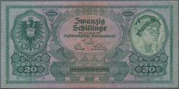 20 Schilling 1925 P. 90, Center Folds, Small Professional Repairs At Upper And Lower Borders As Well As In Center,... - Austria