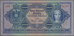 1.000.000 Kronen 1924 Specimen P. 86s, A Extraordinary Rare Banknote, Only A Few Pieces Known On The Market, This... - Austria