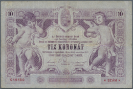 10 Kronen 1900 P. 4, Vertical And Horizontal Fold, Repaired At Top Border And Lower Border Where The Center Fold... - Austria