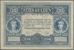 10 Gulden 1880 P. 1, Vertically And Horizontally Folded Several Times, No Holes Or Tears, No Repairs, Still Strong... - Austria