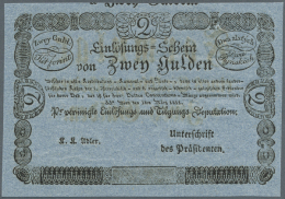 2 Gulden 1811 P. A45b FORMULAR, One Vertical Crease, No Holes Or Tears, Condition: XF. (D) - Austria