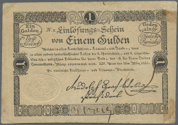 1 Gulden Einlösungs-Schein 1811, P.A44a Rare Issue And Seldom Offered Note With Several Folds, Traces Of Glue... - Austria