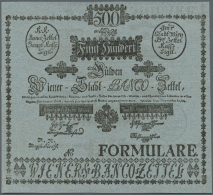 500 Gulden 1784 P. A20b FORMULAR, With Only One Horizontal And Vertical Fold, Condition: VF+. (D) - Austria