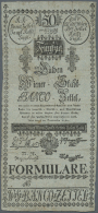 50 Gulden 1784 P. A18b FORMULAR, Used With Several Folds, Staining And Softness In Paper, A Hole At Upper Left And... - Austria