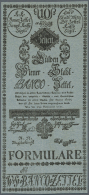 10 Gulden 1784 P. A16b FORMULAR, One Vertical Fold, No Other Damages, Condition: XF. (D) - Austria