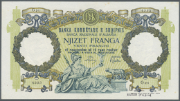 20 Franga ND(1939) P. 7, Never Folded, Light Handling In Paper But No Holes Or Tears, Rarely Seen In Nice Condition... - Albania