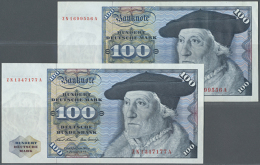 2 Banknoten 100 DM 1970, Beide Als Ersatznote Mit Serie "ZN/A", Ro.273c, Beide Noten In Leicht Gebrauchter... - Other & Unclassified