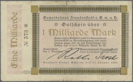 Freudenstadt, Gewerbebank, 1 Mrd. Mark, 3.11.1923, Rückseite Leer, Erh. IV (D) - Other & Unclassified