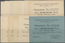 Blaubeuren, Portland-Cementfabrik Gebr. Spohn AG, 100 Mio. Mark, 22.9.1923; 5 Mrd. Mark, 27.10.1923; 20 Mrd. Mark,... - Other & Unclassified