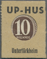 Untertürkheim, UP-HUS (Rundfunkgeräte), 10 Pf. Ziffer Kontrollrat (ca. 1947), Einheitsausgabe Der Fa.... - Other & Unclassified