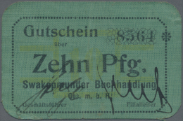 Deutsch-Südwestafrika, Swakopmunder Buchhandlung 10 Pfennig O.D.(1916-18), Ro.948c, Saubere Gebrauchte... - Other & Unclassified