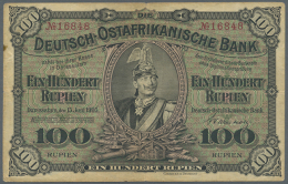 100 Rupien 1905 Mit 5-stelliger Seriennummer, Ro.903b, Leicht Vergilbtes Papier Mit Kleinen Einrissen Am Linken Und... - Other & Unclassified