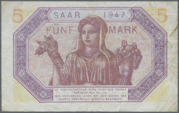 5 Mark 1947, Ro.865 In Gebrauchter Erhaltung Mit Fleckigem Papier Und Mehreren Knicken: F

//

5 Mark 1947, P.5 In... - Other & Unclassified