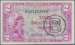 2 Deutsche Mark 1948 Mit "B" Stempel, Ro.235a In Sehr Schöner, Nur Leicht Gebrauchter Erhaltung Mit... - Other & Unclassified