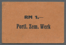 Dotternhausen (Württemberg), Portland Zementwerk, 1 RM, O. D. (1947), Rotbrauner Karton, Erh. II- (D) - Other & Unclassified