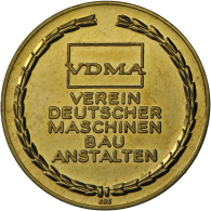 VDMA (Verein Deutscher Maschienbau Anstalten), Für Verdienstvolle Mitarbeit 1982, 585er/8.7g Gold, Im Etui,... - Other & Unclassified