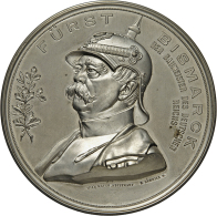 Preussen, Wilhelm II., 1888-1918: Versilberte Bronzemedaille 1894, Geprägt Bei Wilhelm Mayer, Stuttgart,... - Other & Unclassified