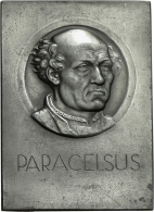 Paracelsus (Philippus Theophrastus Aureolus Bombastus Von Hohenheim) Vermutlich 1493 - 1541, Zinnplakette O. J.... - Other & Unclassified