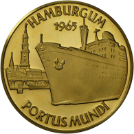 Hamburg: 2,5 Dukat 1965, 980er Gold, PP-. (D) - Other & Unclassified