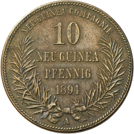 10 Neu-Guinea Pfennig 1894 A, Jaeger 703, Raue Oberfläche, Sehr Schön. (D) - Other & Unclassified