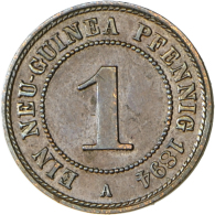 1 Neu-Guinea Pfennig 1894 A, Jaeger 702, Leichte Patina, Vz-st. (D) - Other & Unclassified