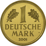 Goldmark 2001 A, In Originalkapsel, Polierte Platte. (R) - Other & Unclassified