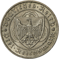 3 Reichsmark 1930 D, Walther Von Der Vogelweide, Jaeger 344, Stempelglanz-. (D) - Other & Unclassified