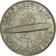 5 Reichsmark 1930 G, Zeppelin, Jaeger 343, Ss. (D) - Other & Unclassified